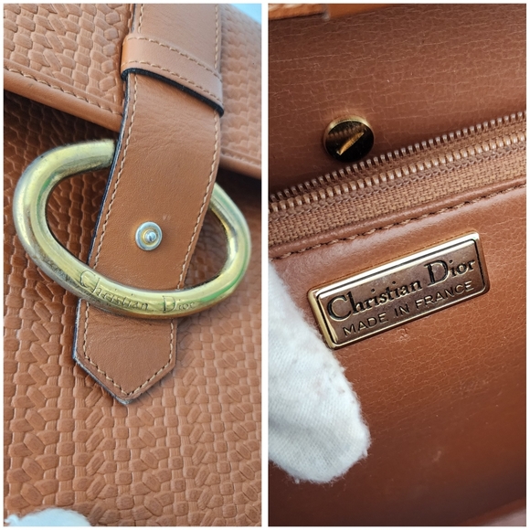 Auth Christian Dior Vintage Brown Crossbody/Cluth Bag - Picture 5 of 15